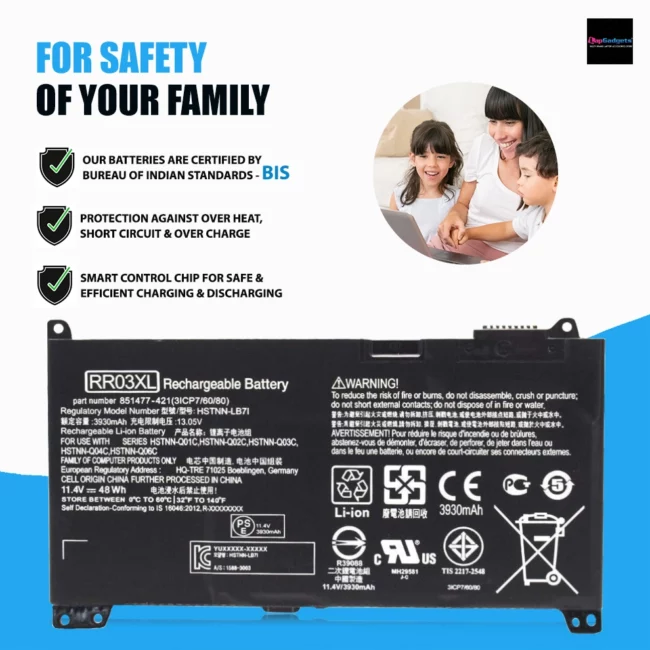 HP Compatible Laptop Battery RR03XL, Hp compatible laptop battery rr03xl price, Hp compatible laptop, battery rr03xl india, Hp compatible laptop battery rr03xl , rr04xl battery
