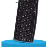 Logitech K120 Wired Keyboard for Windows, USB Plug-and-Play, Full-Size, Spill-Resistant, Curved Space Bar, Compatible with PC, Laptop
