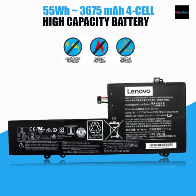 Original L16C4PB2 Laptop Battery, lenovo battery replacement, lenovo laptop battery replacement, lenovo laptop battery price