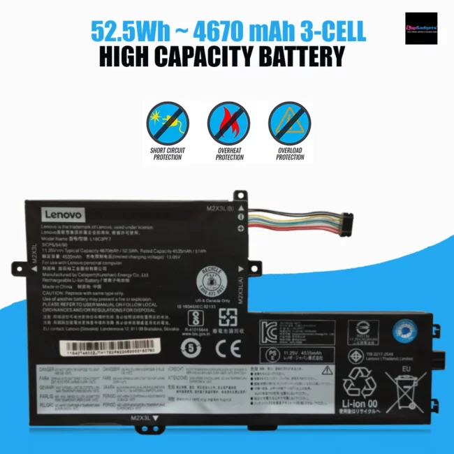 Original new laptop battery for lenovo l18c3pf7 price, Original new laptop battery for lenovo l18c3pf7, l18m3pf7 battery. lenovo laptop battery price, lenovo battery price