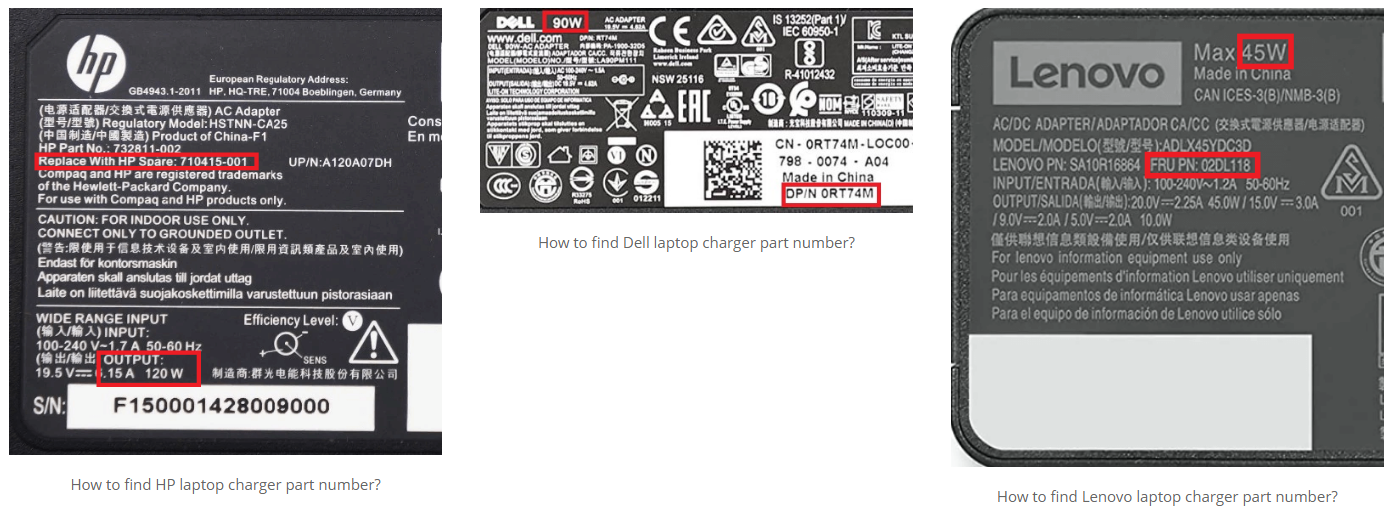 how to find a correct charger