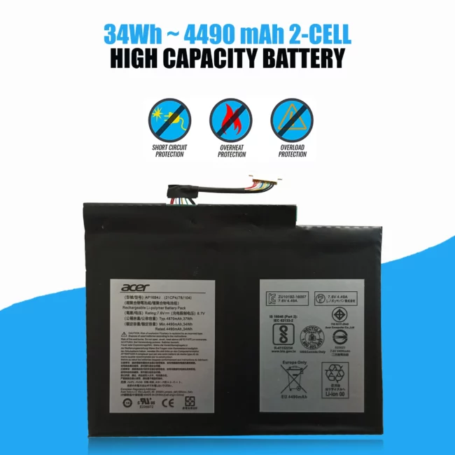 acer switch alpha 12, Replacement battery for acer ap16b4j, Battery for acer ap16b4j price