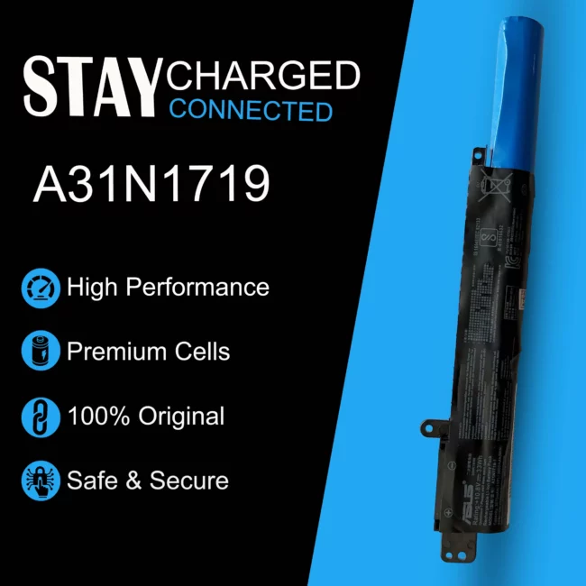 Original Laptop Battery for Asus A31N1719, A31n1719 laptop battery price, A31n1719 laptop battery replacement