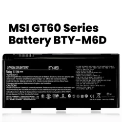 Buy New Compatible Battery BTY-M6D 9Cell For MSI ERAZER Laptop