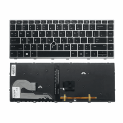 For HP Elitebook 840 G5 846 G5 745 G5 US Version Keyboard with Pointing Stick