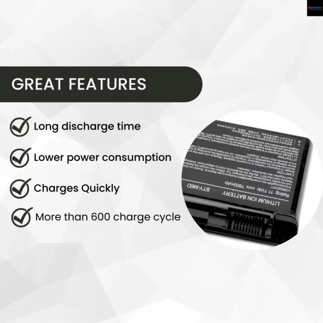 Buy New Compatible Battery BTY-M6D 9Cell For MSI ERAZER Laptop