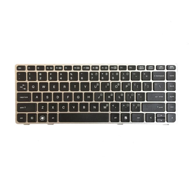 US Version Keyboard with Silver Frame for HP EliteBook 8470B 8470P 8470 8460 8460p 8460w ProBook 6460 6460b 6470