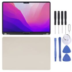 For MacBook Pro Retina 13.6 inch M2 A2681 EMC3650 2022 LCD Screen with Digitizer Full Assembly - Gold