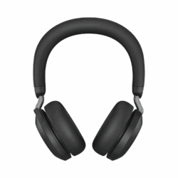 Jabra Evolve2 75 PC Wireless On Ear Headset with 8-Microphone Technology