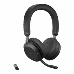 Jabra Evolve2 75 PC Wireless On Ear Headset with 8-Microphone Technology
