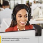 Jabra Evolve2 75 PC Wireless On Ear Headset with 8-Microphone Technology
