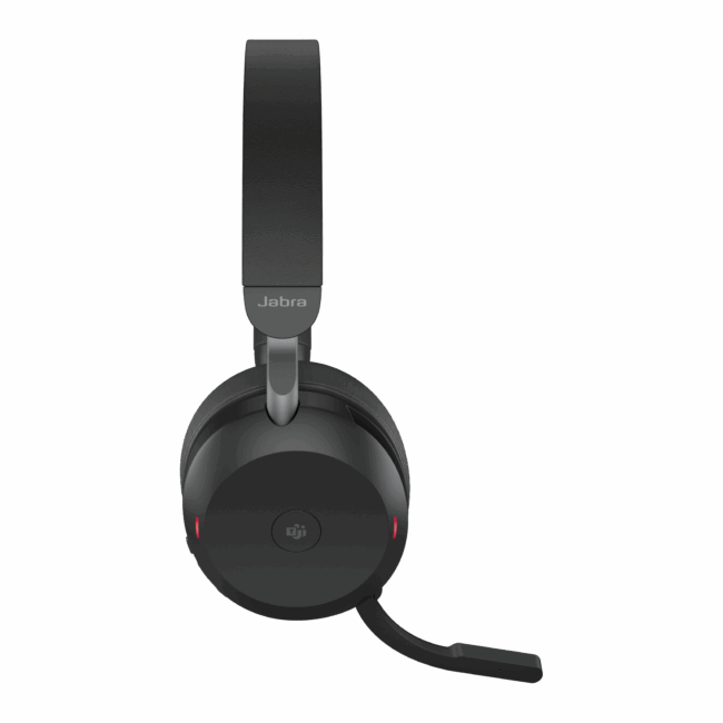 Jabra Evolve2 75 PC Wireless On Ear Headset with 8-Microphone Technology