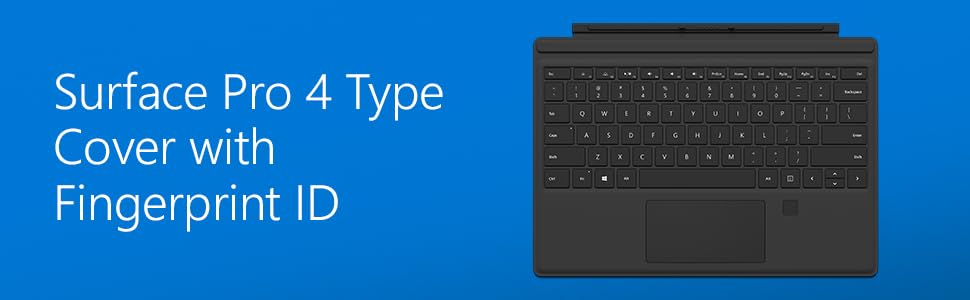 Original Microsoft Surface Pro 3 / Pro 4 / Pro 5 / Pro 6 / Pro 7 Keyboard with Cover & Fingerprint ID