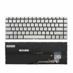 Silver Backlit Replacement Keyboard for HP Pavilion Aero 13-BE Series – US Layout (TPN-W152 Compatible)