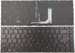 US Keyboard NSK-FDABN For MSI GF63 8RC 8RD MSI GS65 Stealth series (with red backlit)