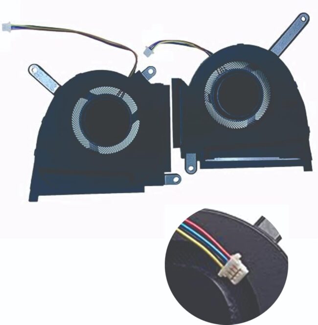 New CPU GPU Cooling Fans for ASUS TUF Dash (2022) F15 FX517 FX517ZC FX517ZM FX517ZR RTX 3060 3070 Series Laptop Replacement Fan DC 5V Fan (1 Pair)