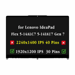 Replacement for Lenovo IdeaPad Flex 5-14ALC7 5-14IAU7 Gen 7 82R9 82R7 82TA Series