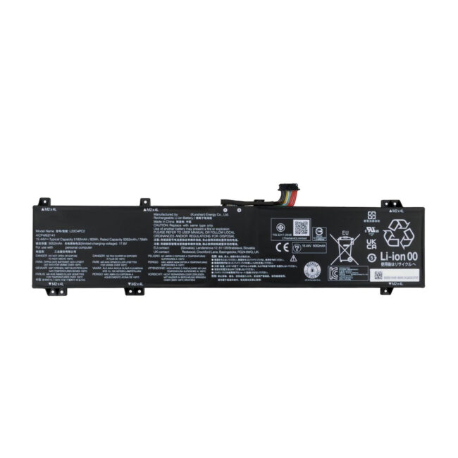L22B4PC2 L22C4PC2 L22D4PC2 L22M4PC2 Laptop Battery Replacement for Lenovo Legion Slim 5 16APH8 16IRH8 LOQ 16APH8 16IRH8 Series SB11K38738 5B11K38745 SB11K38742 5B11K38744