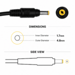 Laptop Charger for Acer Aspire Lite 15 AL15-41, AL15-51M, AL15-51, AL15-52 Series (19V, 2.37A) 4.8*1.7MM Pin