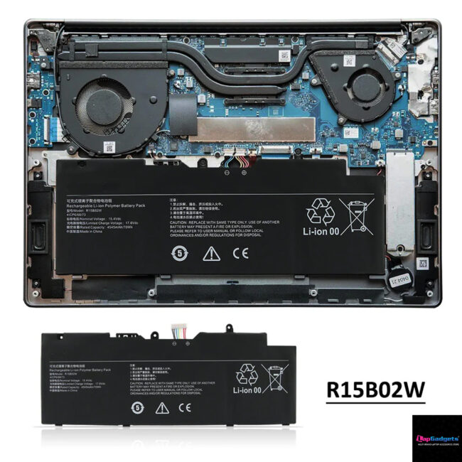 R15B02W Laptop Battery For Xiaomi RedmiBook Pro 15 R5 R7 XMA2007-BJ XMA2007-BB XMA2007-AJ XMA2007-AB 15.4V 4545mAh/70WH