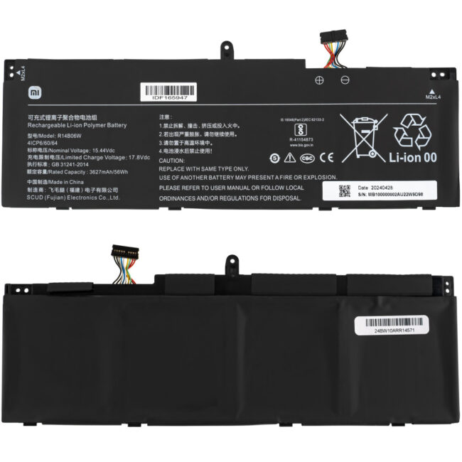 Buy New Xiaomi R14B06W (RedmiBook 14) Laptop Battery 15.44V 3627mAh 56Wh Black